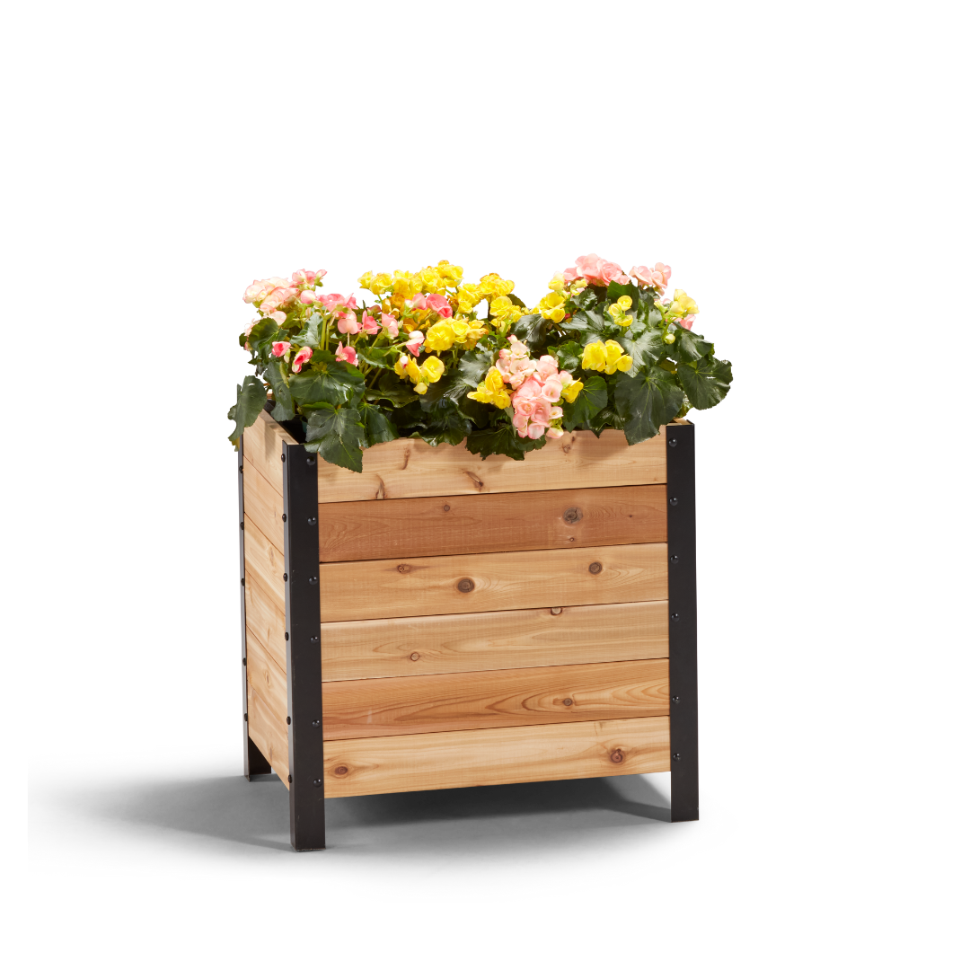 18 x 24 Planter Box - 24 TALL – rectangular cedar planter box for outdoor and garden use